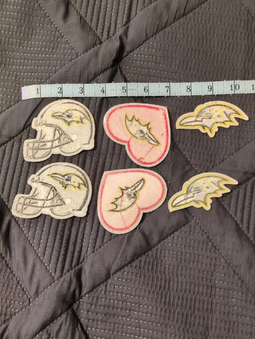 Source Unknown Baltimore Ravens Patch Set - Black, Red, Blue, Yellow, White